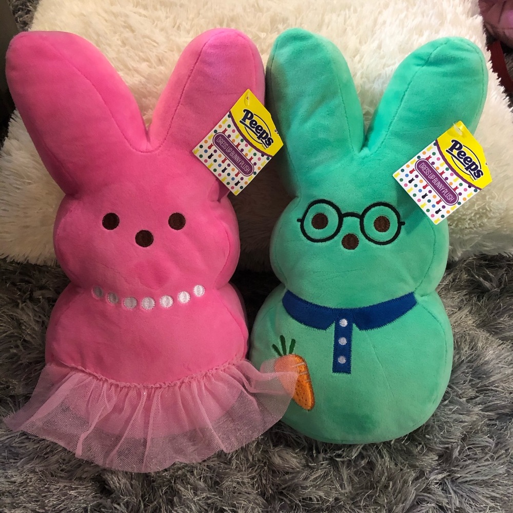 Peeps Dress up plush set of 2 Bunny’s